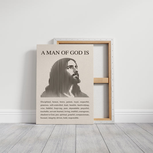 A Man of God: Ivory Line Portrait