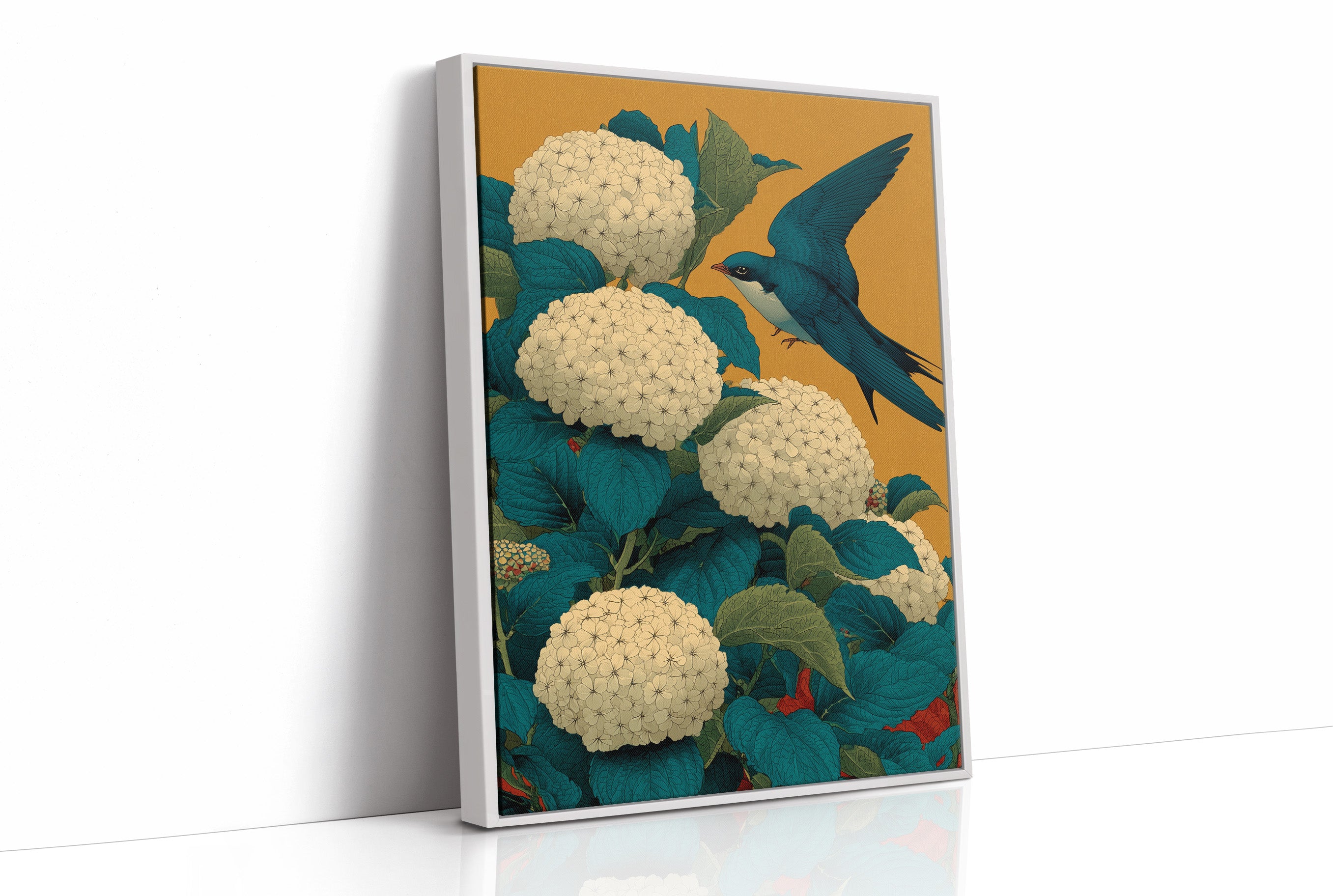 The Swallow Came Back for the Hydrangeas