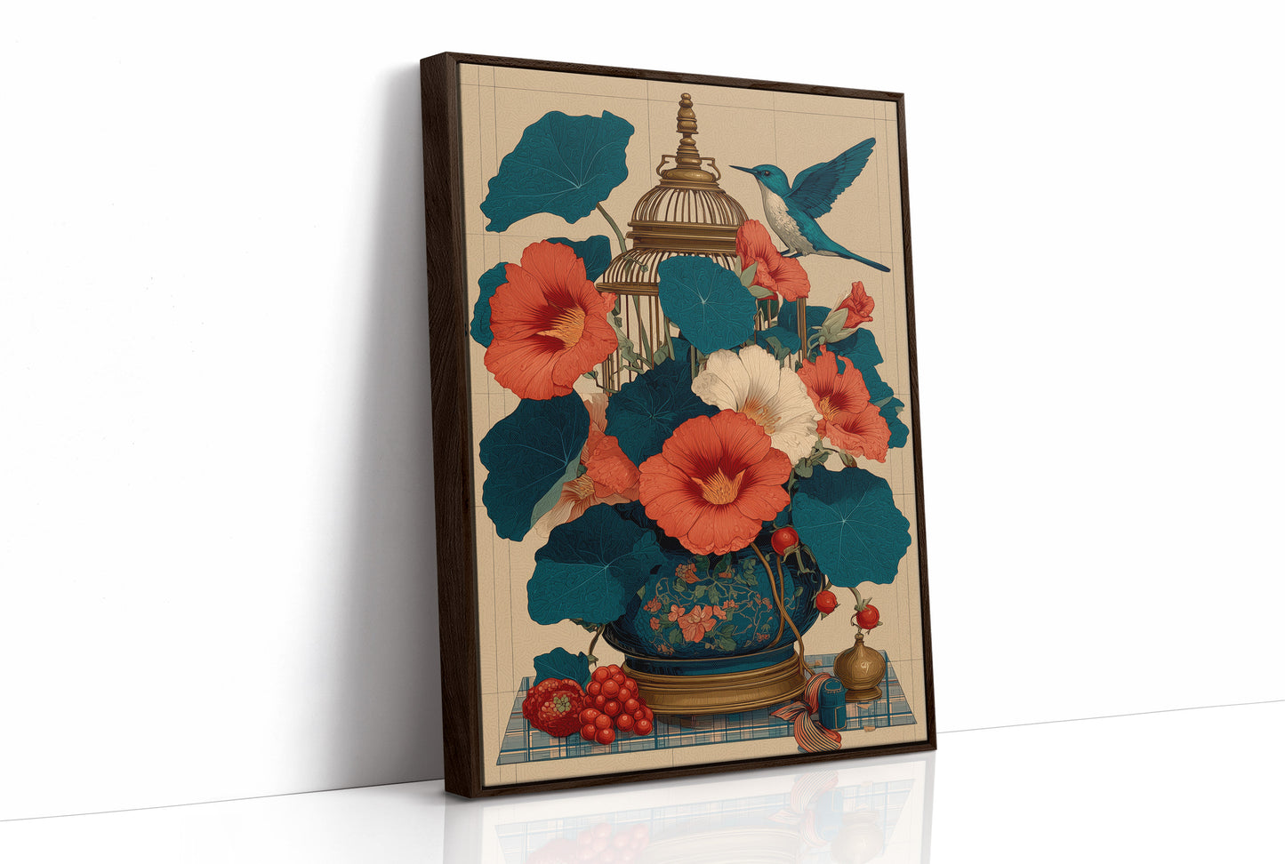 Nasturtiums and the Birdcage