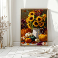 Autumn's Warmth In Sunflower Light