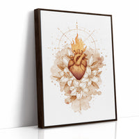 Sacred Flame Among Lily Petals