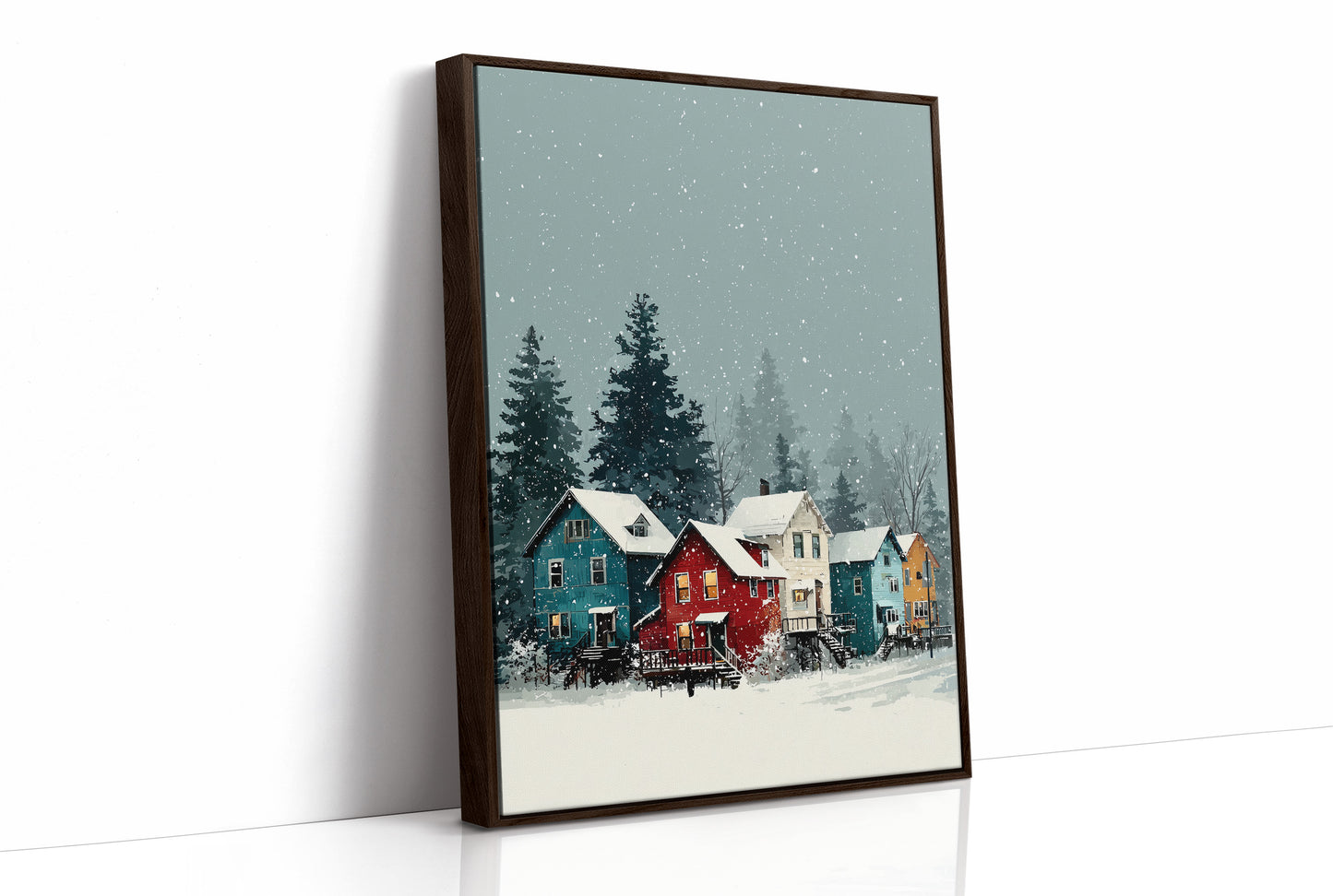 Snow Falls on Main Street