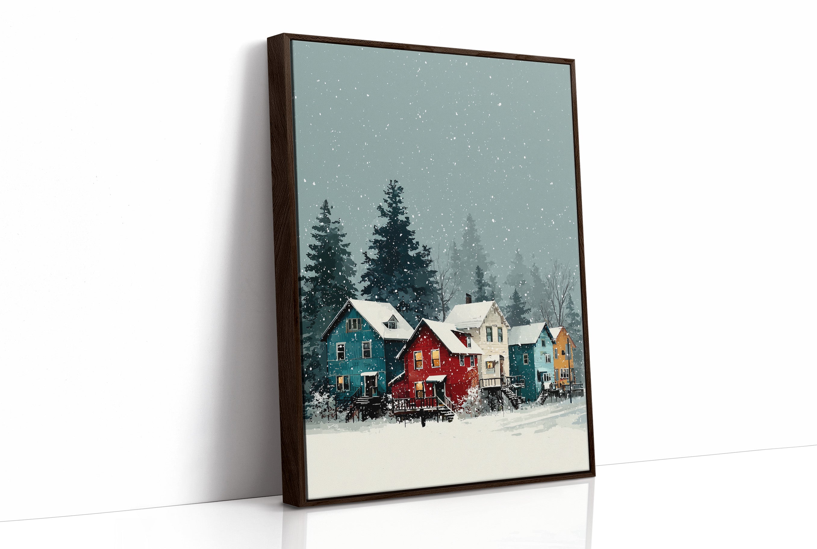 Snow Falls on Main Street