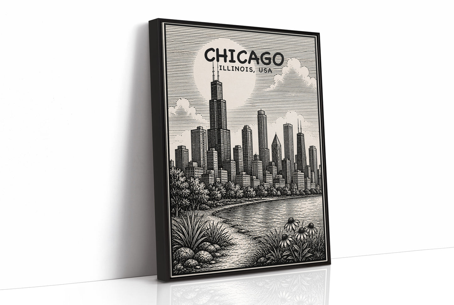 Chicago in Woodcut