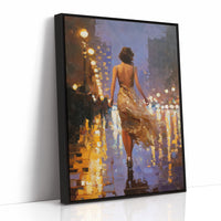 She Walks in City Light