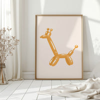 A Giraffe's Playful Journey