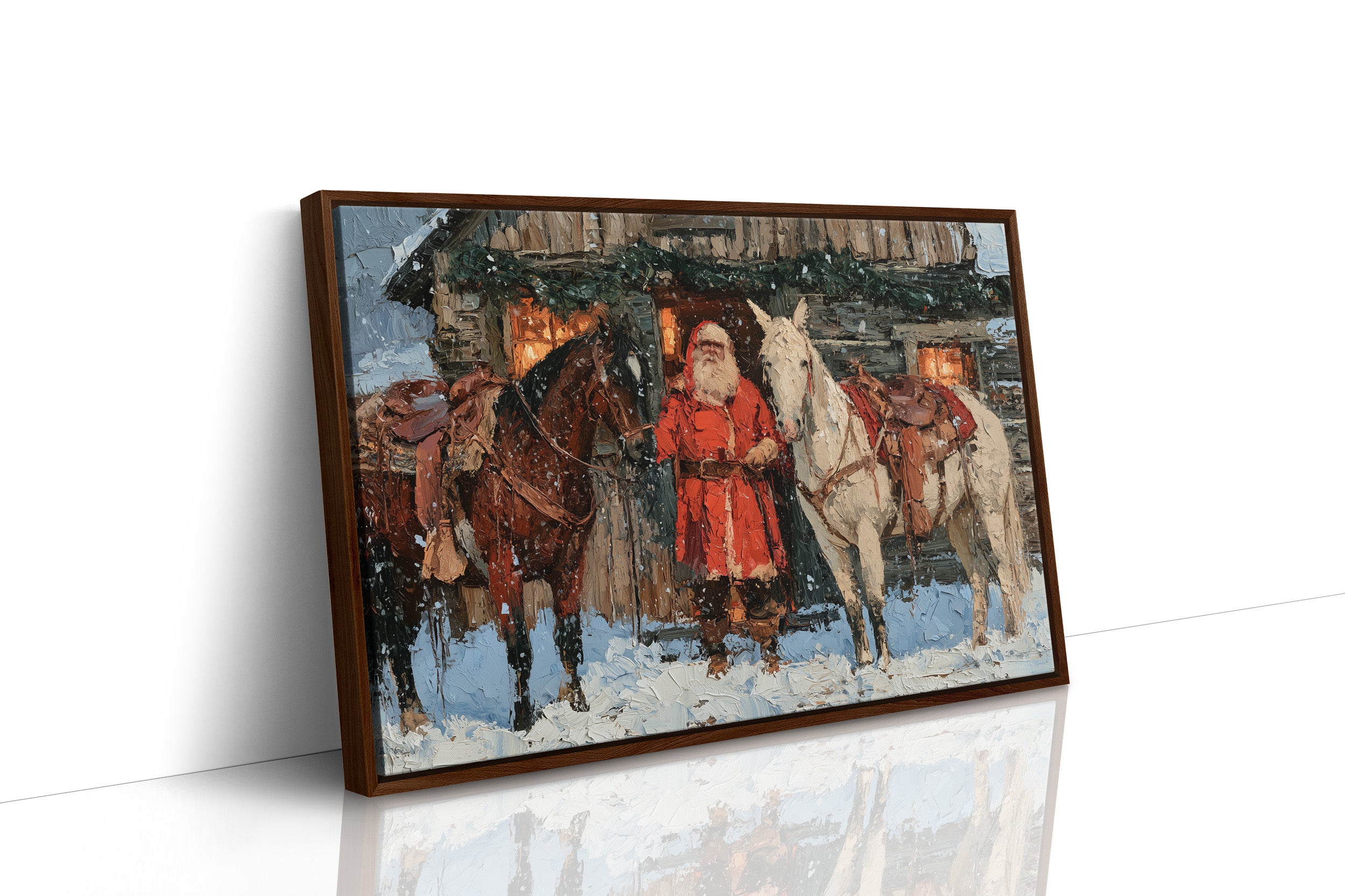 Santa's Lantern-Lit Homestead