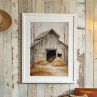 Hay Barn Stories At Sunset