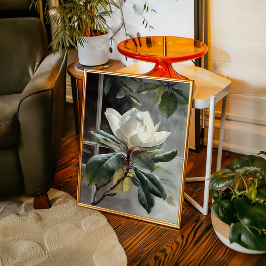 Petals Beneath the Window's Gaze