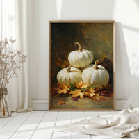 White Pumpkins Dance With Autumn