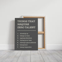 Things That Require Zero Talent, Gray Serif