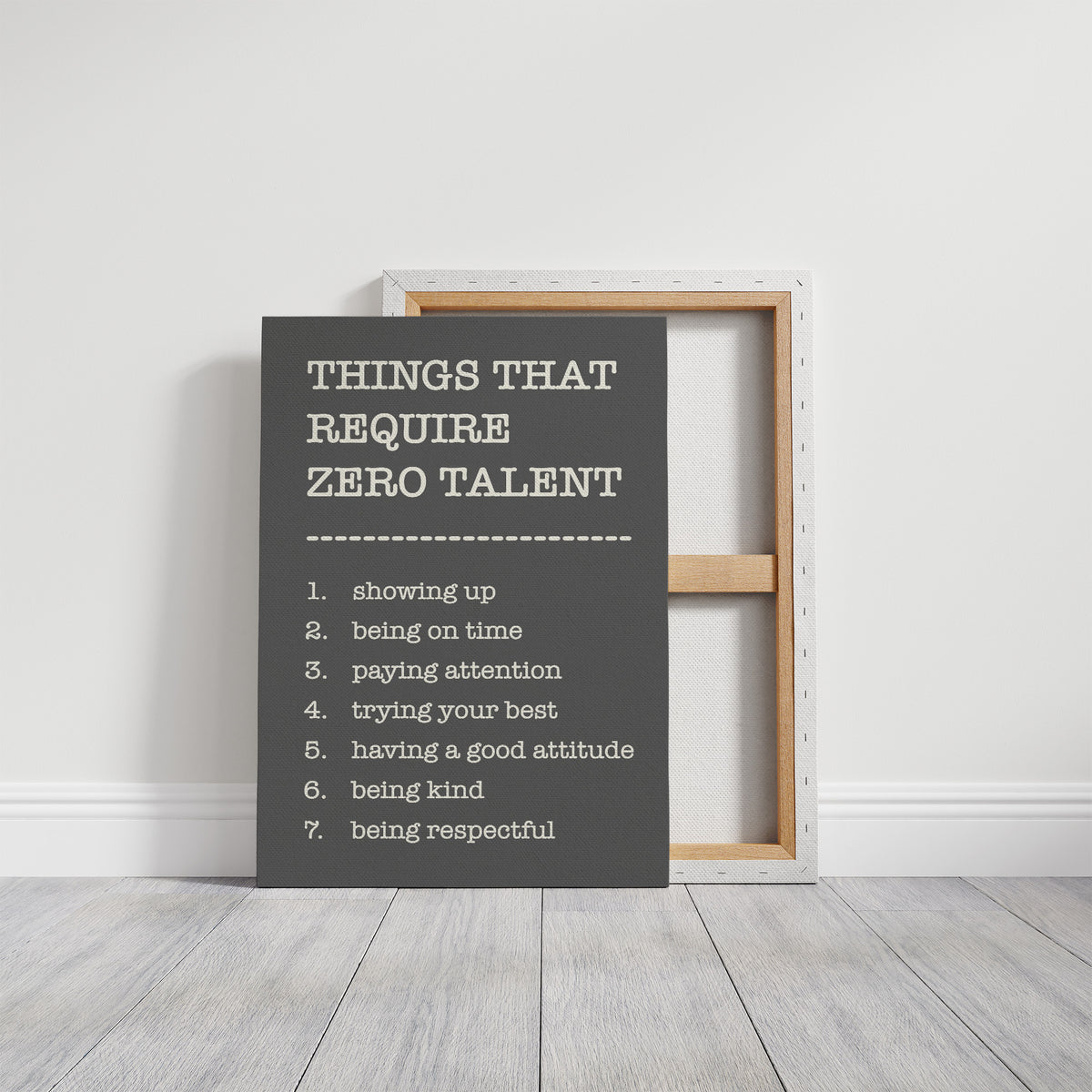 Things That Require Zero Talent, Gray Serif