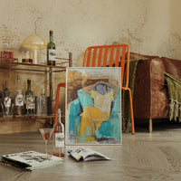 Sunlit Moments In Turquoise Room