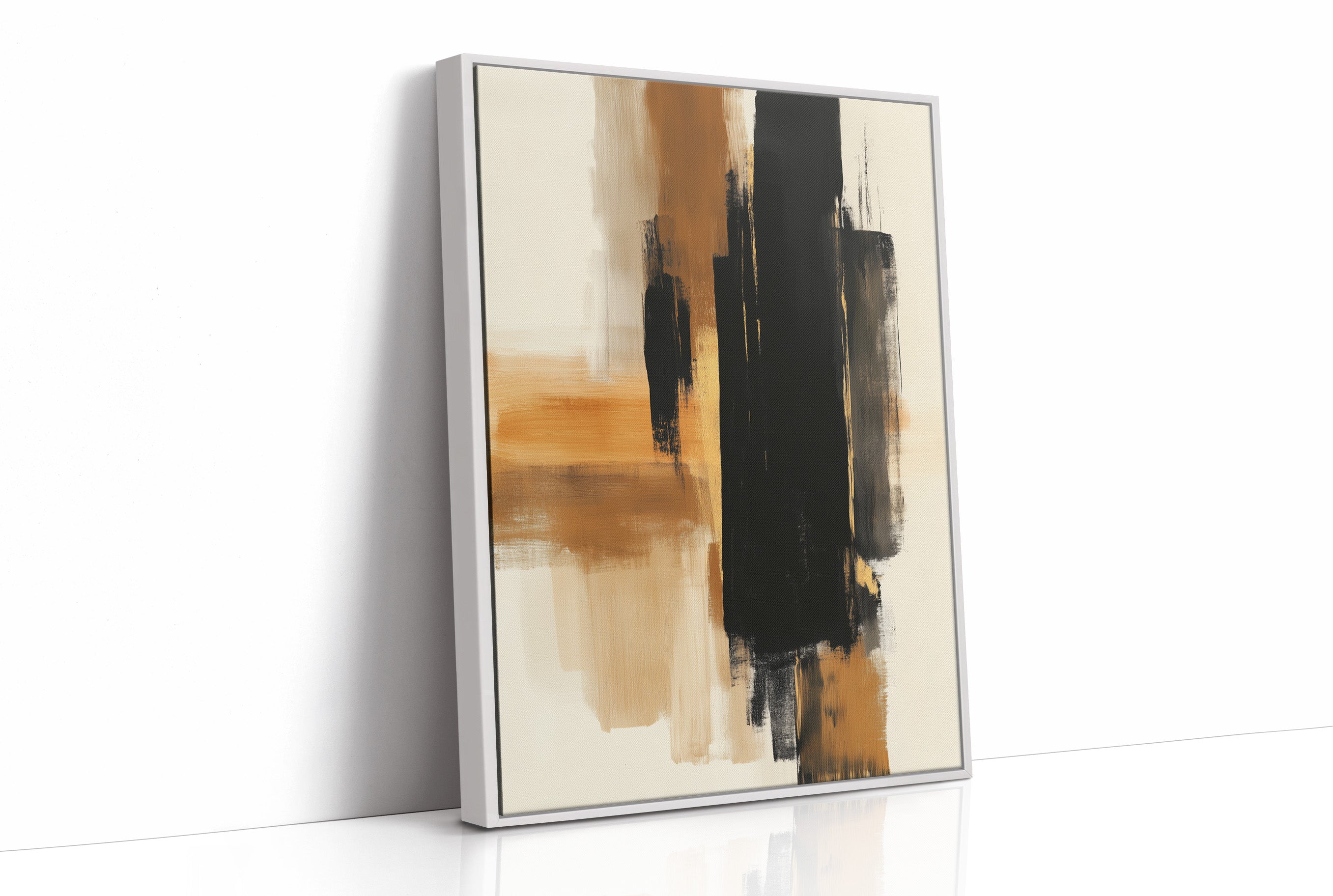 Brushstrokes Dance In Golden Light