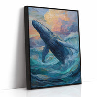 Cerulean Giant Beneath Sunset Skies