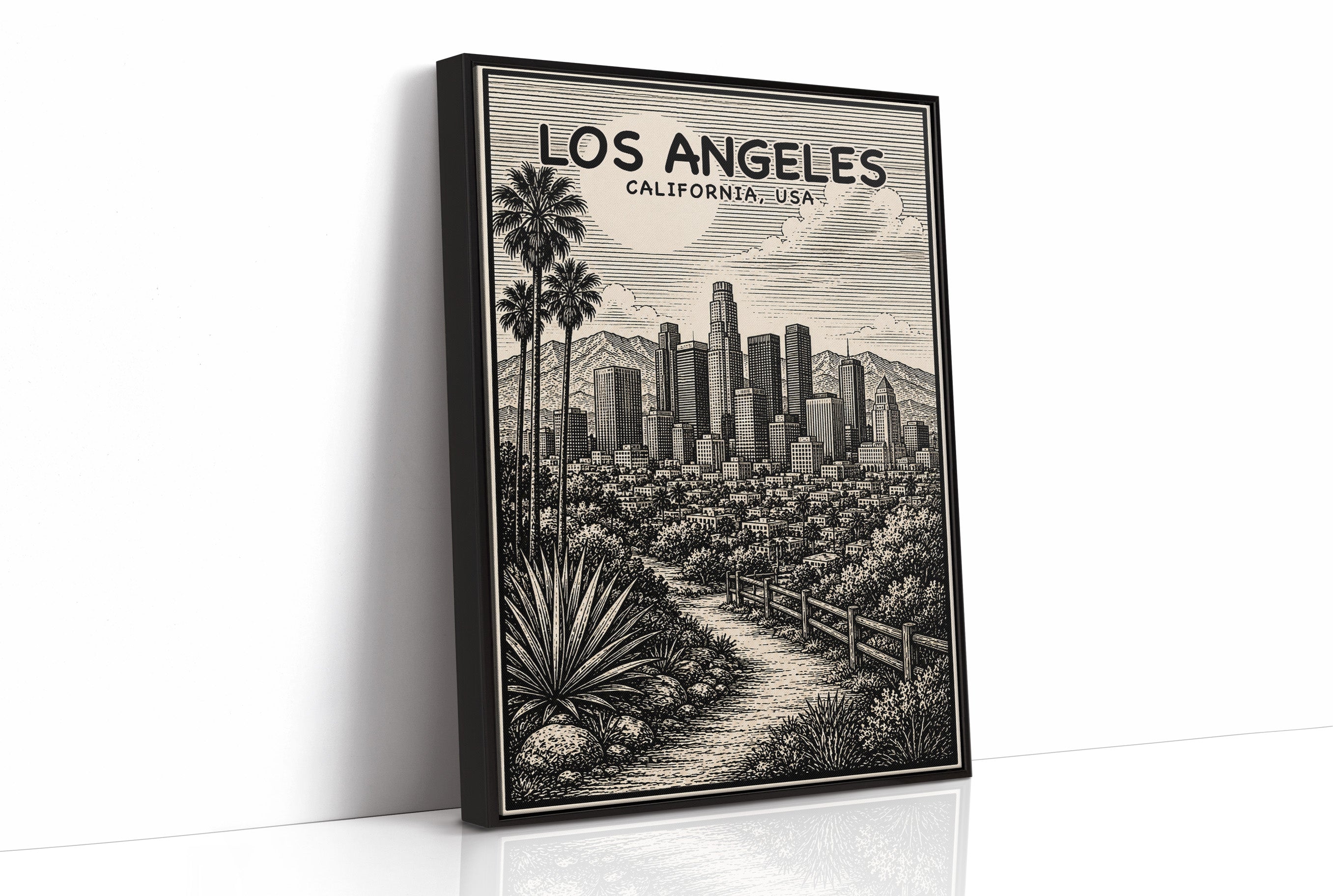 Los Angeles in Woodcut