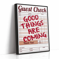 Good Things Are Coming Guest Check