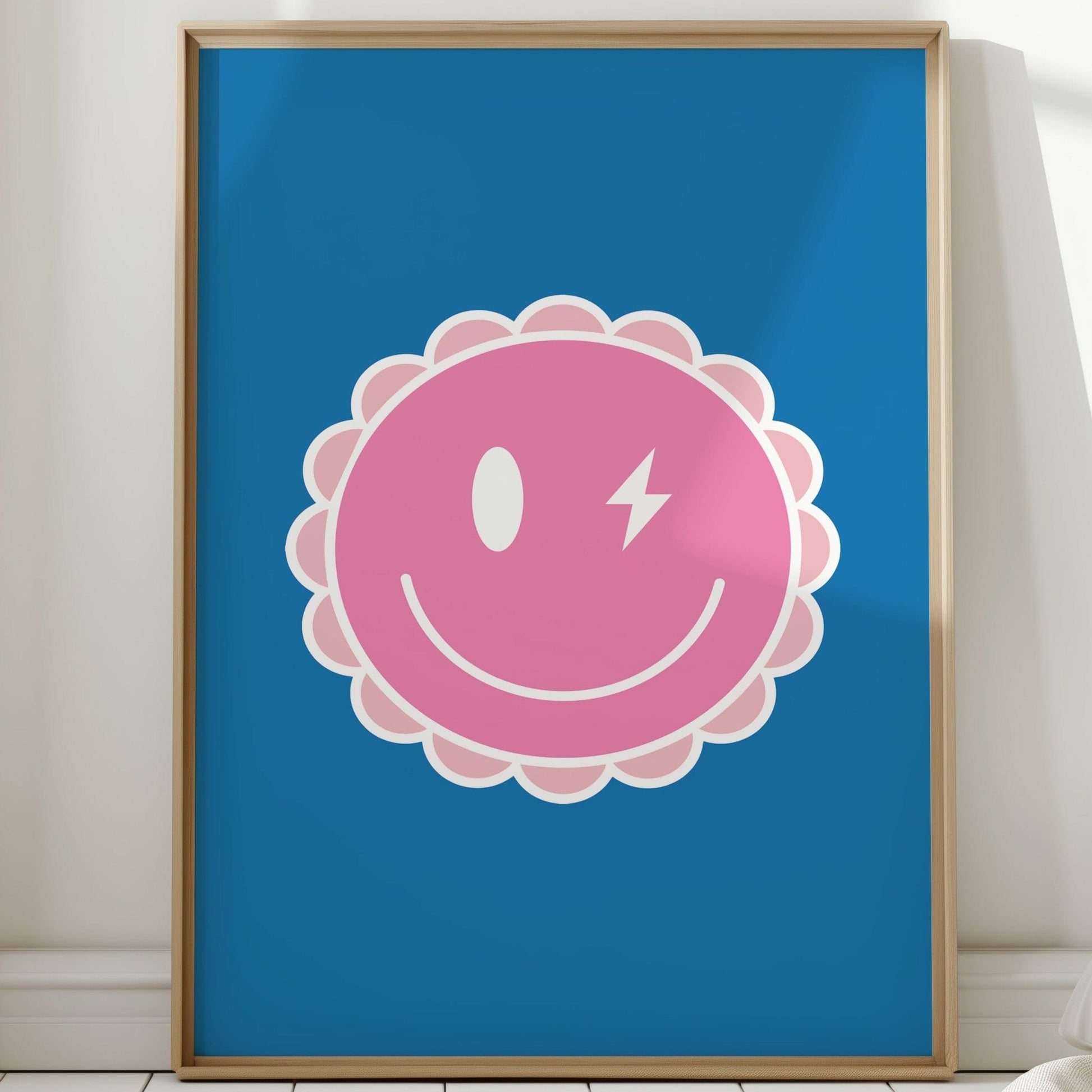 Pink Lightning Winks At Summer Sky