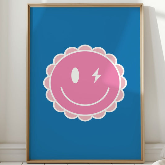 Pink Lightning Winks At Summer Sky