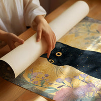 Starlit Vigil Among Blossoms