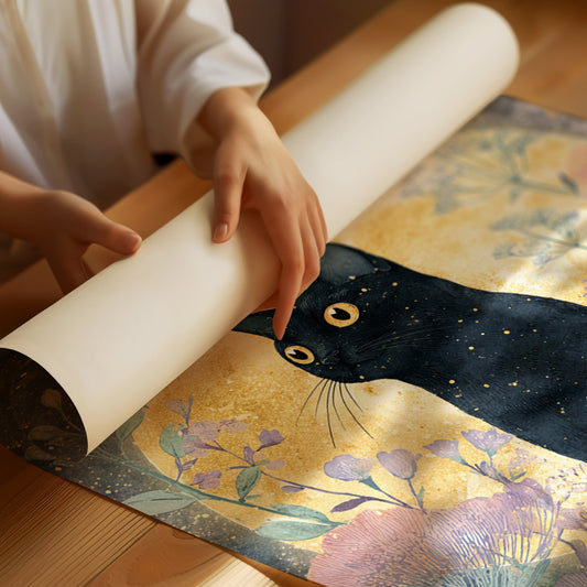 Starlit Vigil Among Blossoms