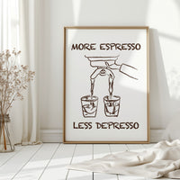 Coffee Wisdom Flows In Brown Lines