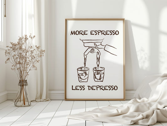 Coffee Wisdom Flows In Brown Lines