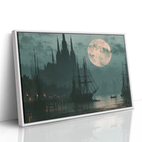 Moonrise Over The Old Harbor