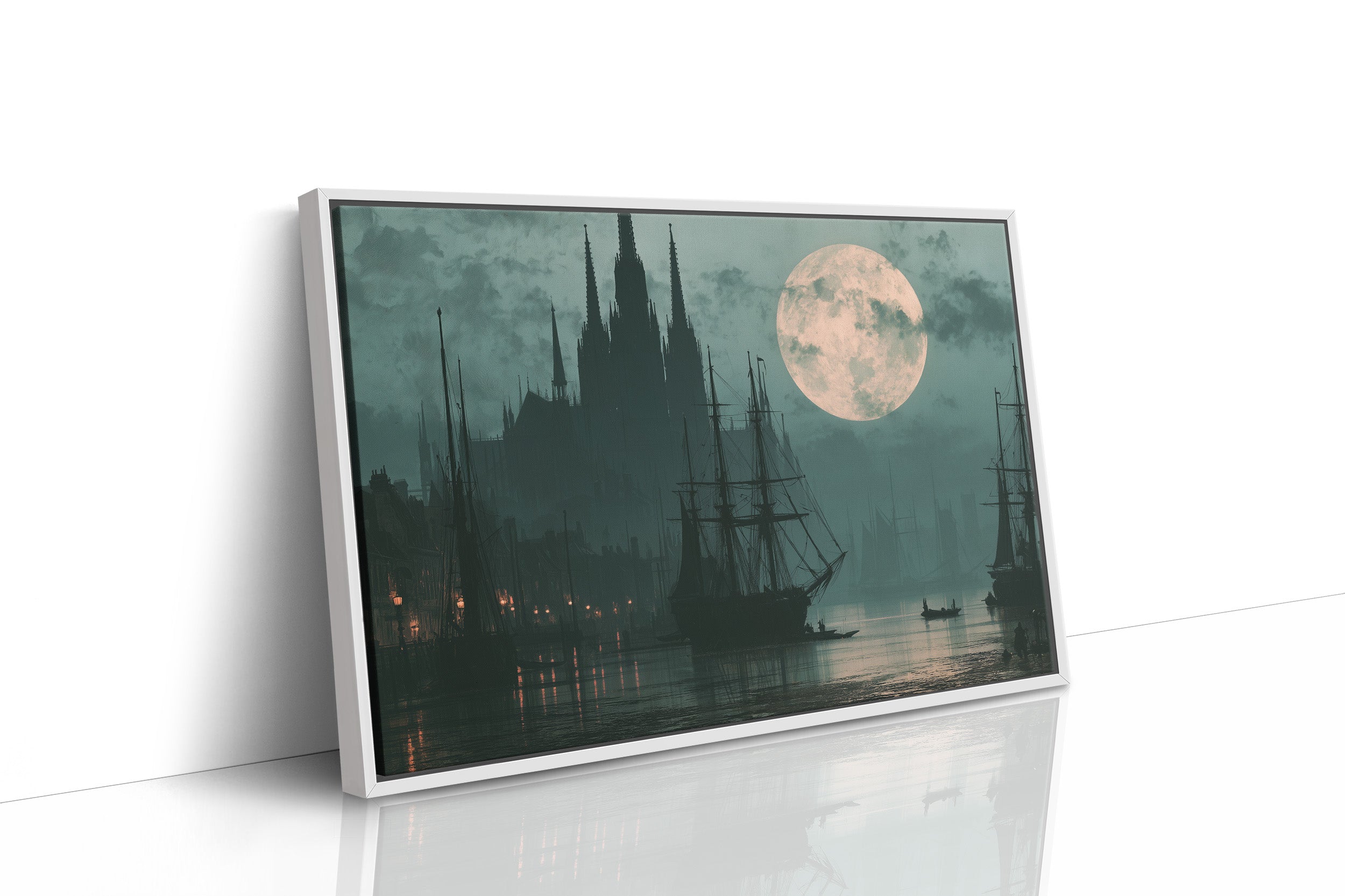 Moonrise Over The Old Harbor