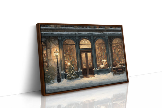 Winter Tales Behind Glowing Windows