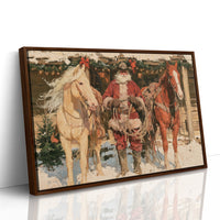 Cowboy Santa Coils His Rope