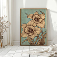 Daffodils Draw Lines In Spring