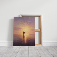 Solitary Path Into Golden Waters