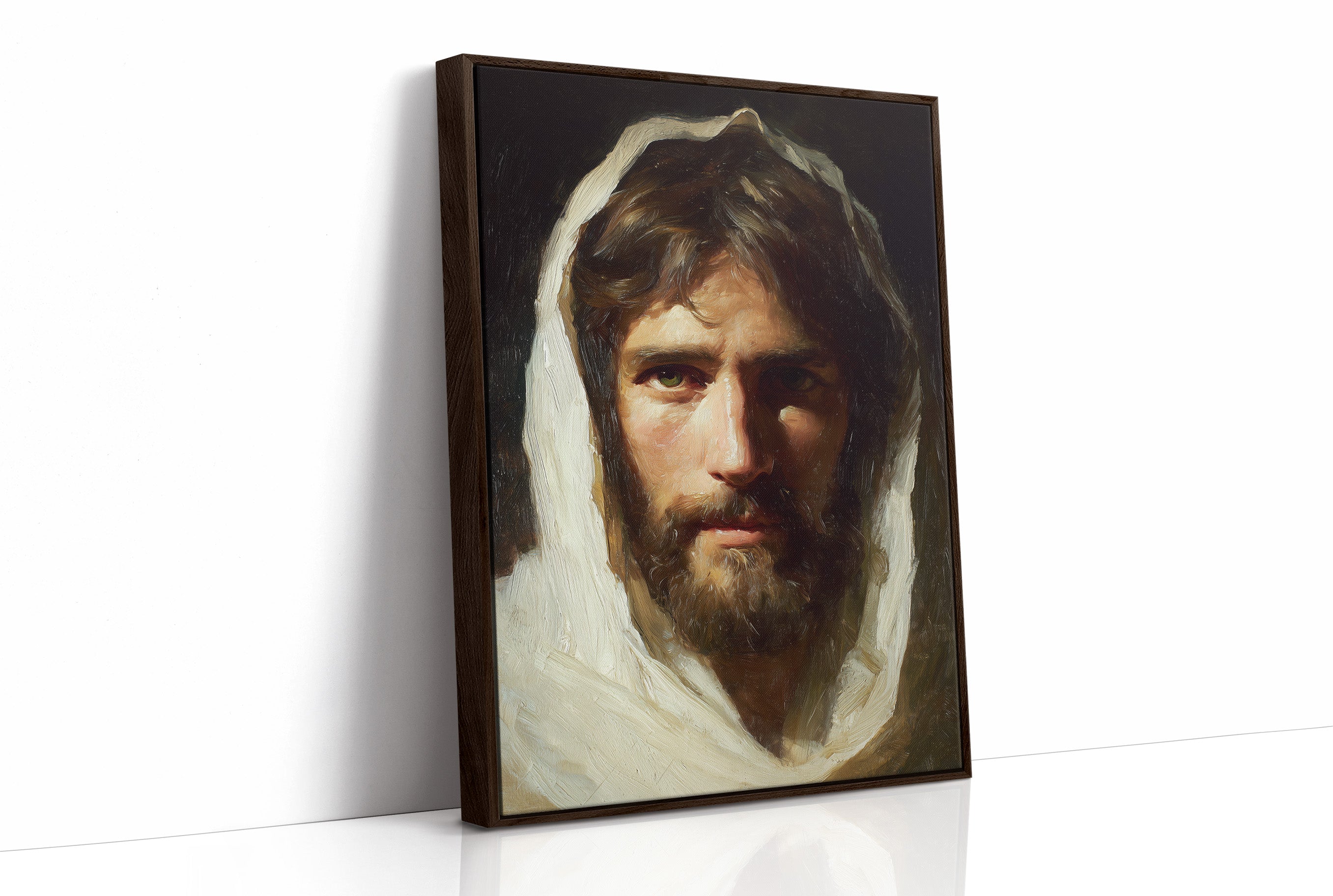 Ancient Brushstrokes On Wooden Table