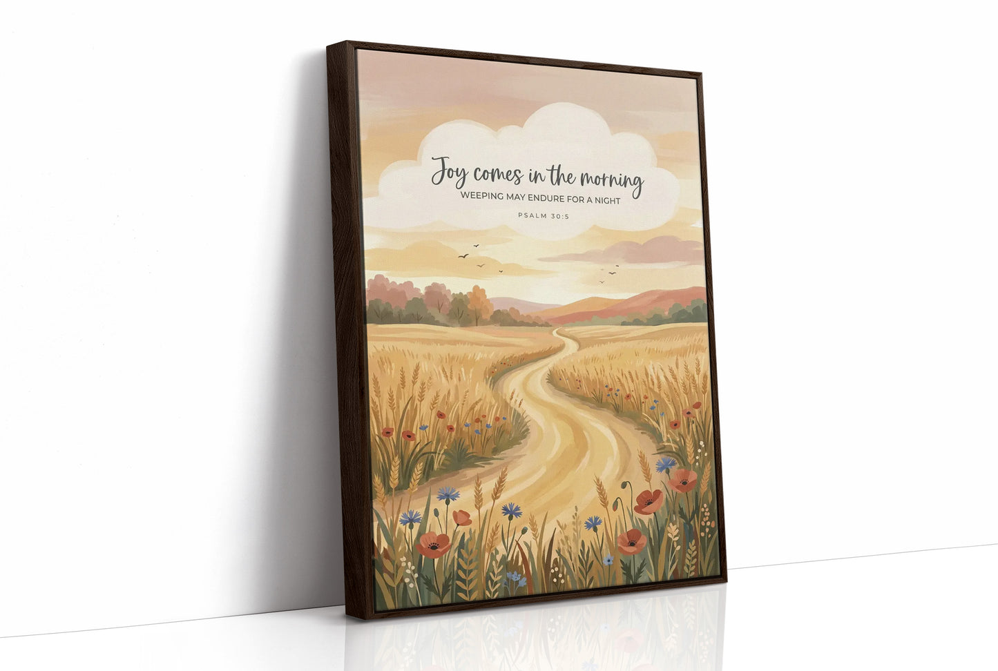 Joy Comes in the Morning: Harvest Scripture Print