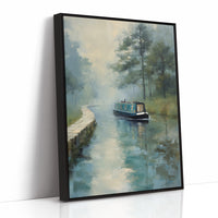 Narrowboat Whispers Through Mist