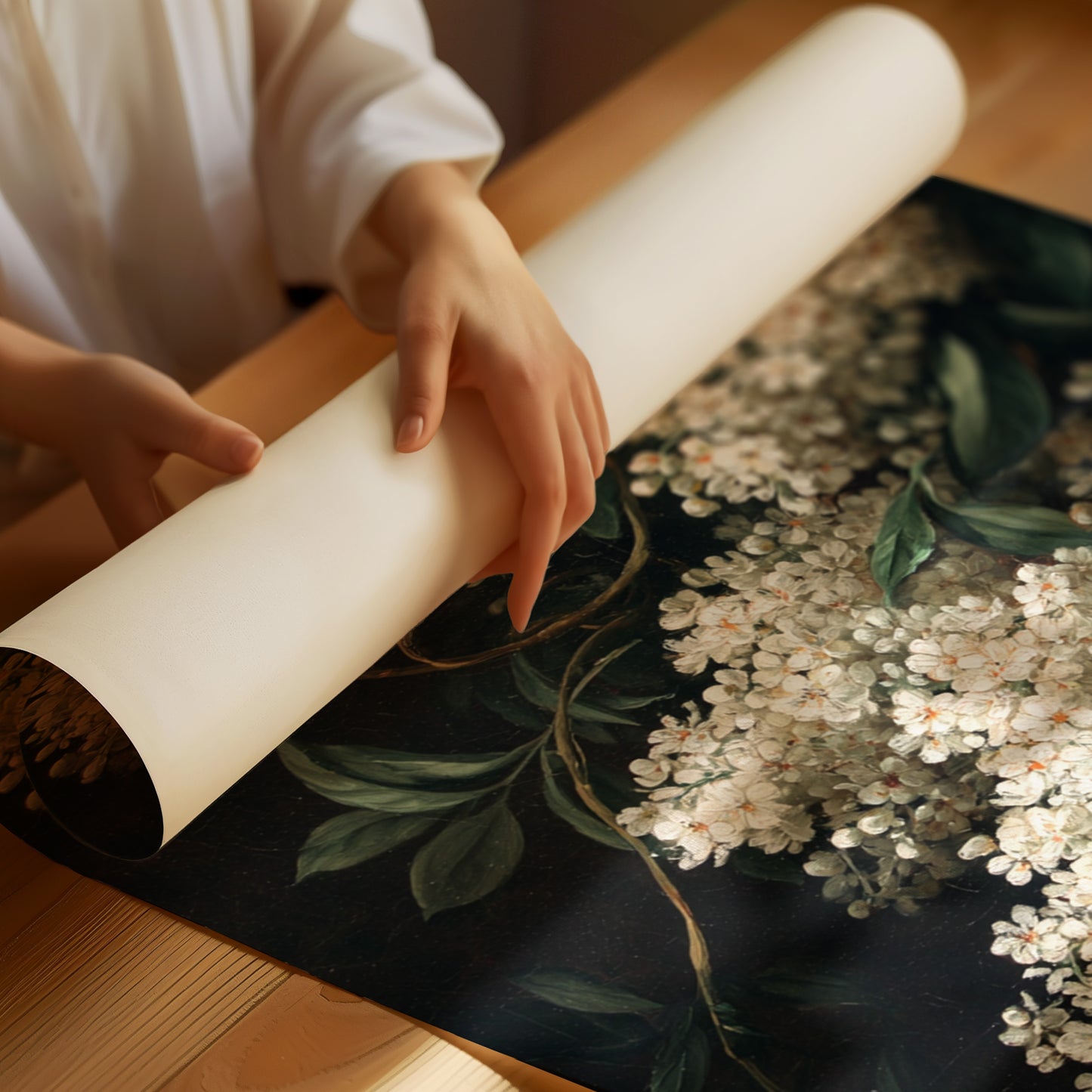 Beneath A Canopy Of Blossoms