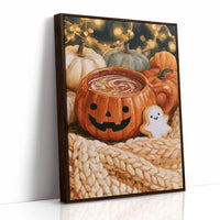 Snaggletooth Sips And Sweet Treats, print in a brown wood frame