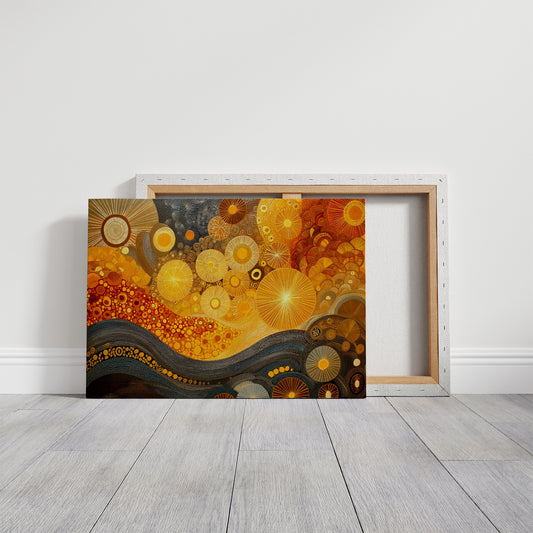 Celestial Currents Flow In Gold