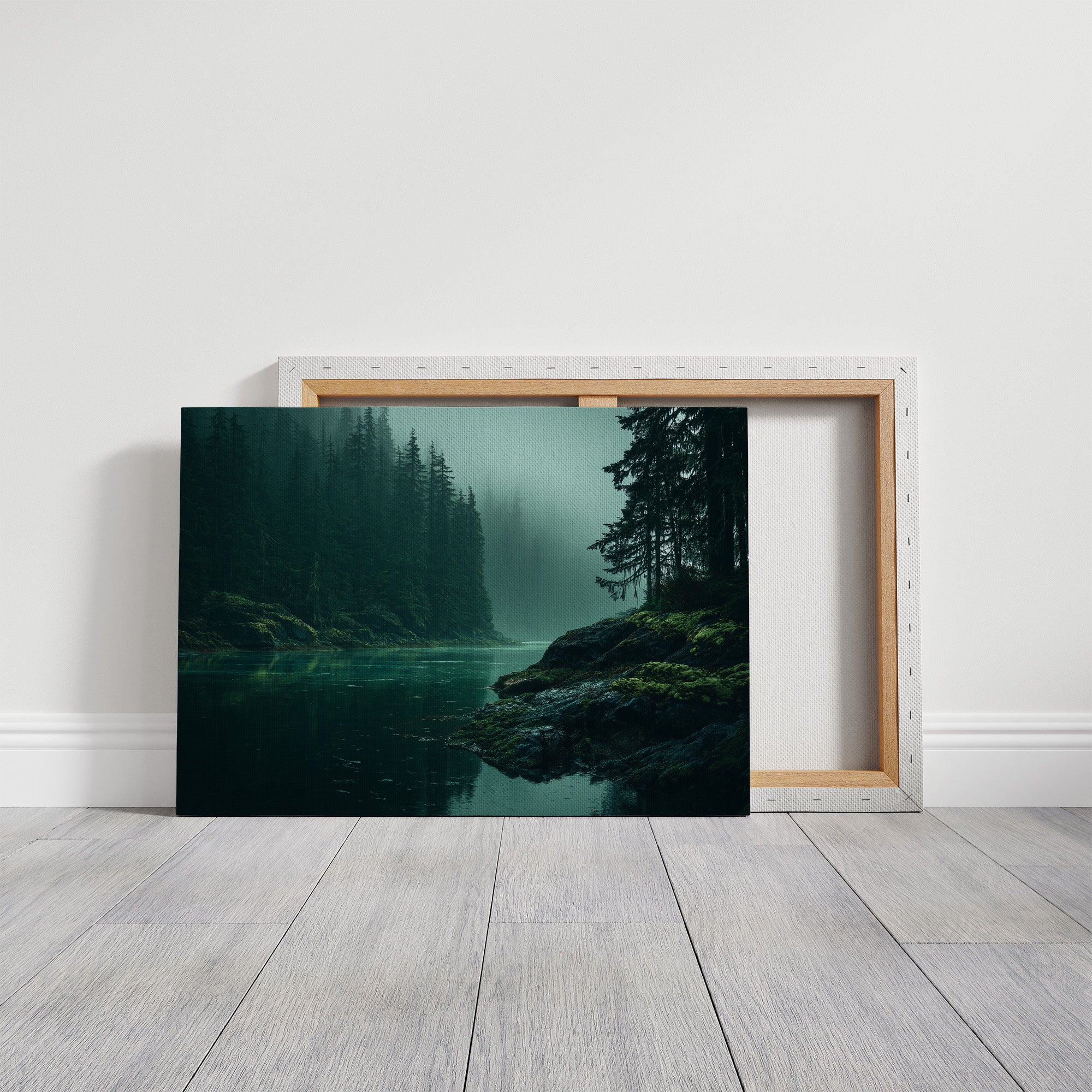 Emerald Waters Between Silent Pines