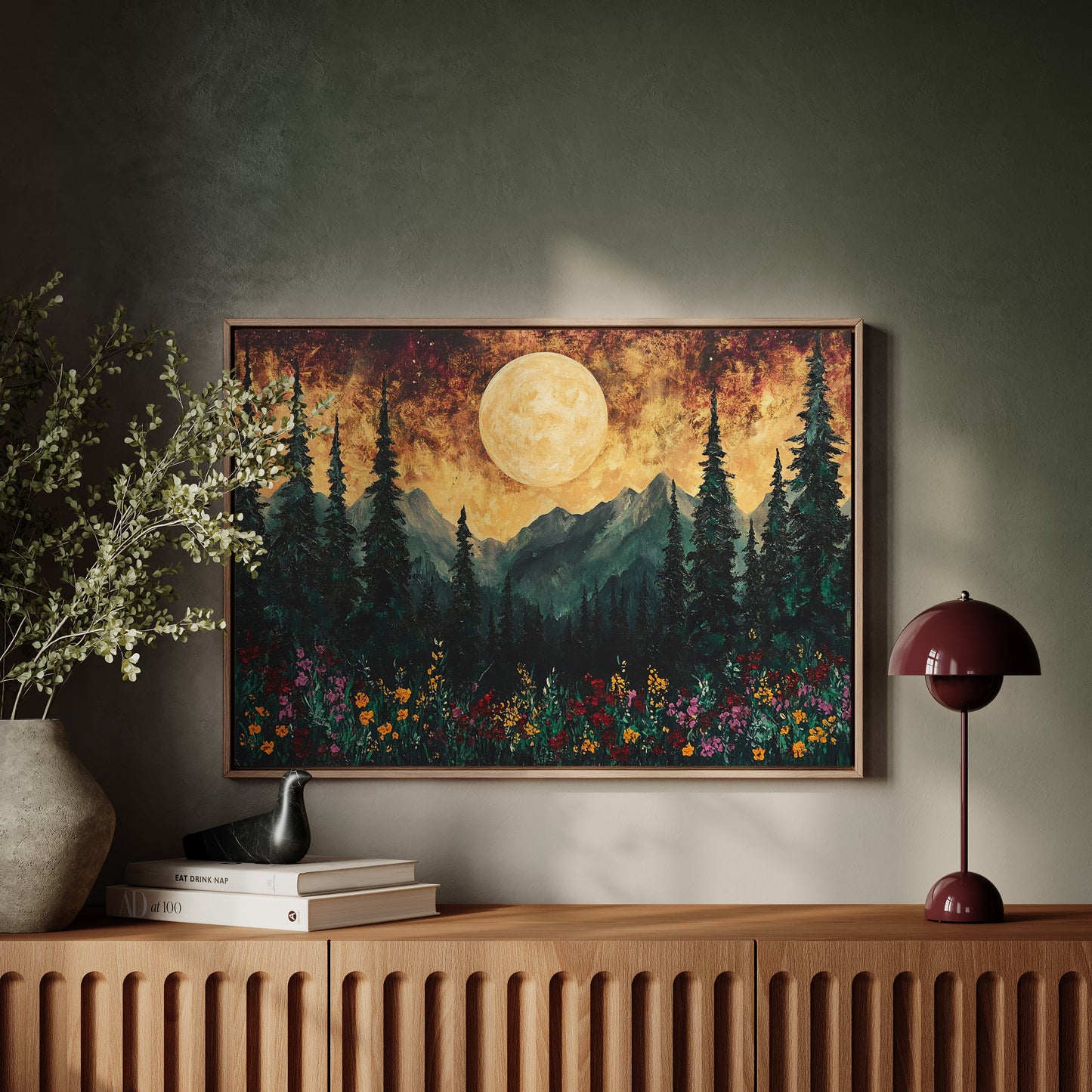 Alpine Meadows Catch Moonlight's Gold