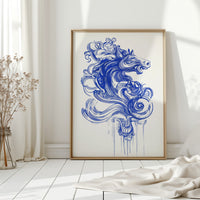 Wild Horses Dance In Indigo