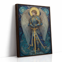 Celestial Warrior In Azure Tides