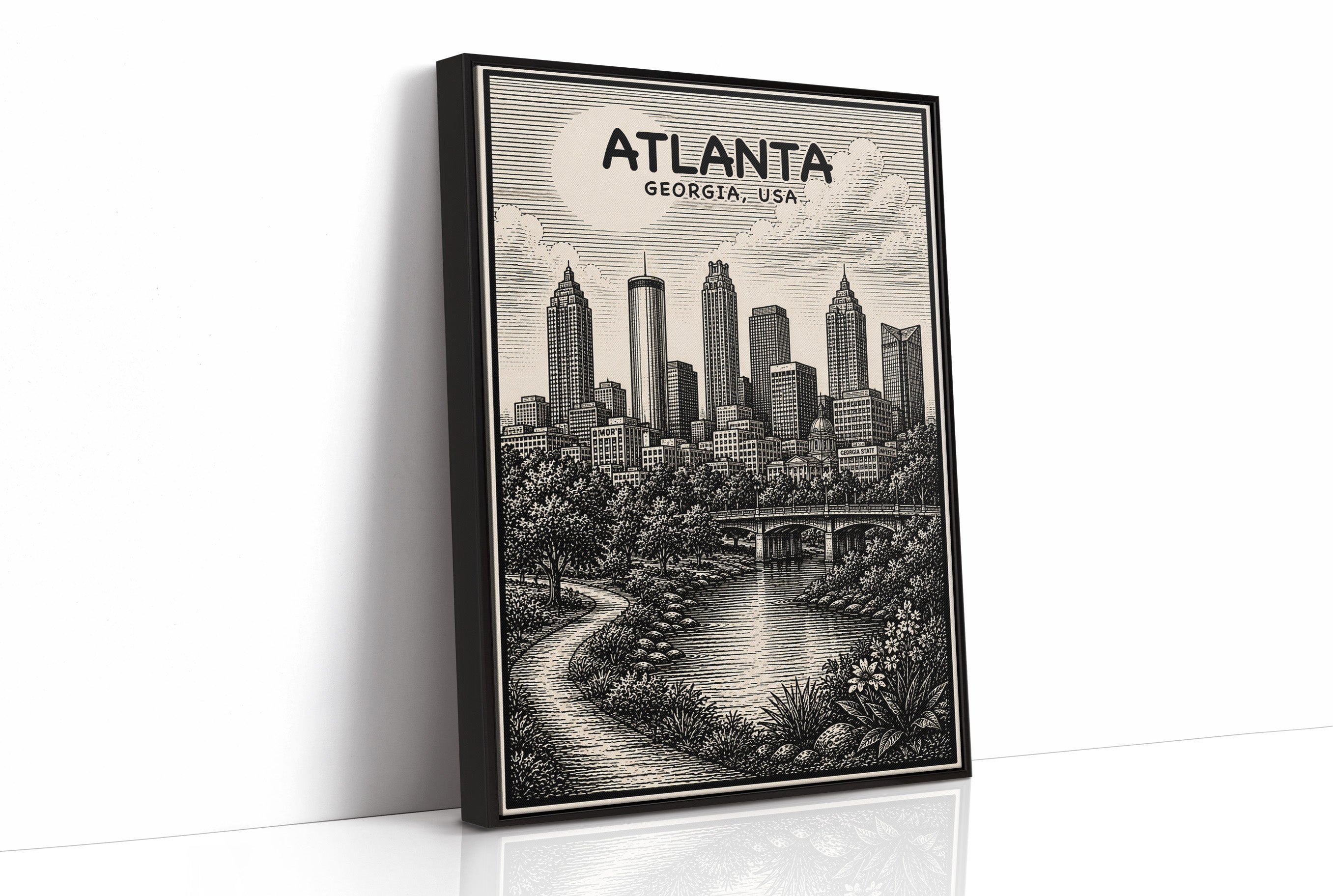 Atlanta in Woodcut