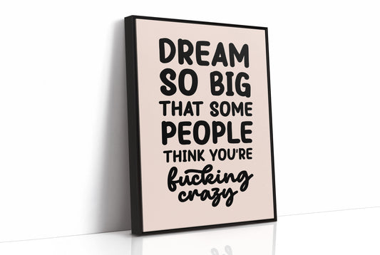 Dream So Big They Call You Crazy