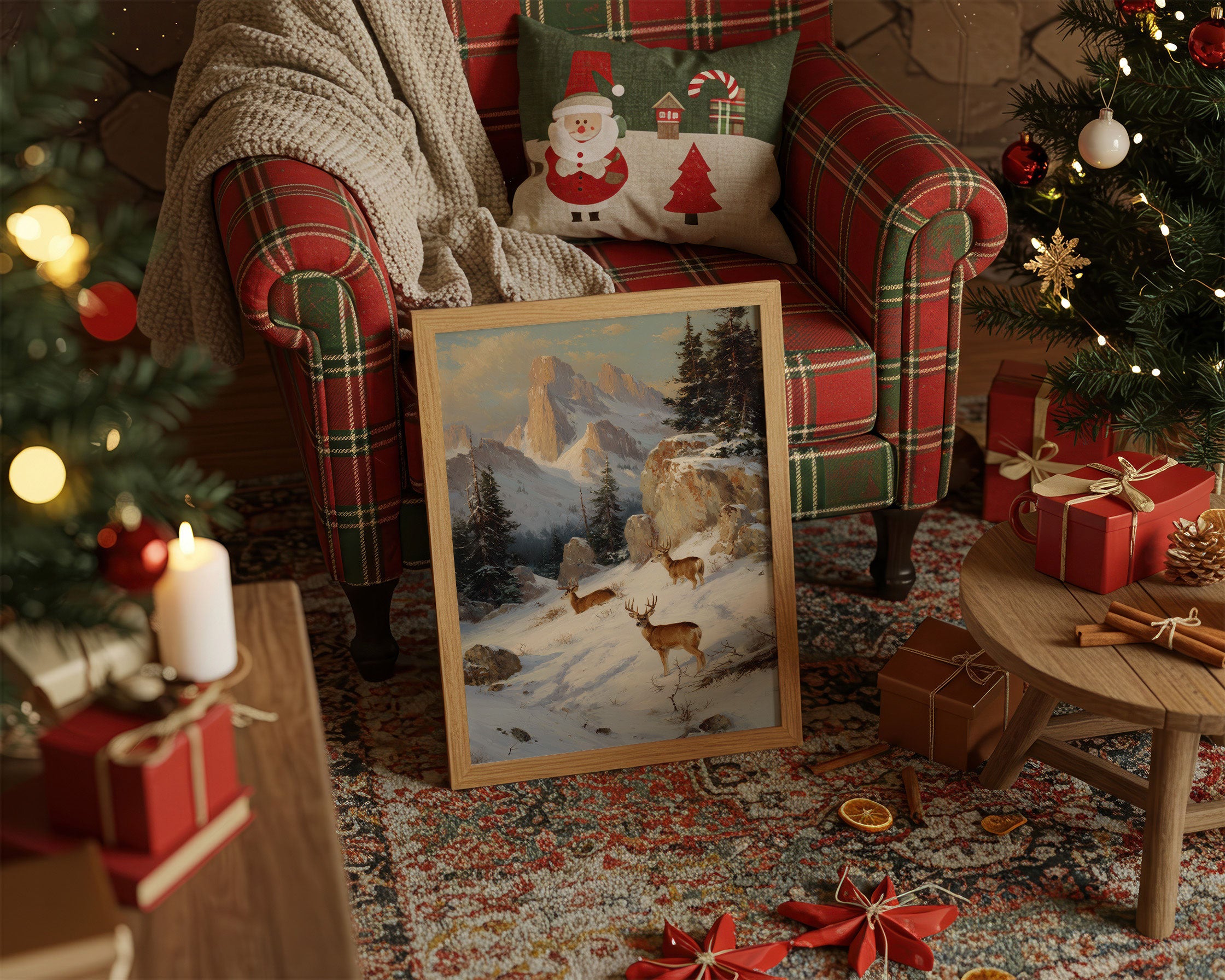 Mountain Deer Find December's Light