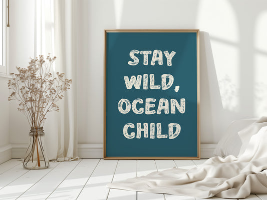 Ocean Letters Carved In Morning