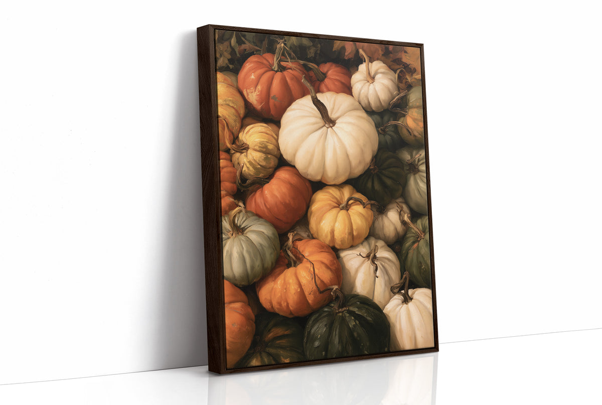 Squash Goals, Achieved, print in a brown wood frame