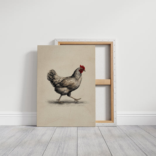 Pastoral Elegance: The Farmyard Patrol
