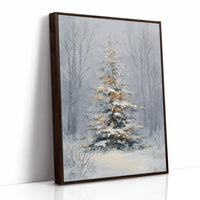 Golden Lights in Winter Silence